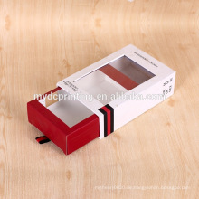 Benutzerdefinierte Schublade Stil Karton Parfüm Geschenkbox mit PVC-Fenster